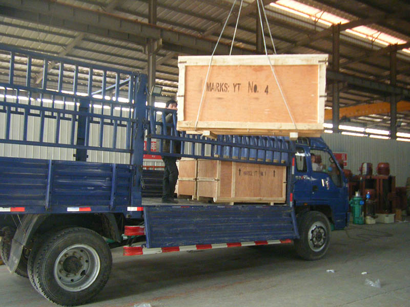 packaged electric hosit going to transported to the port.jpg